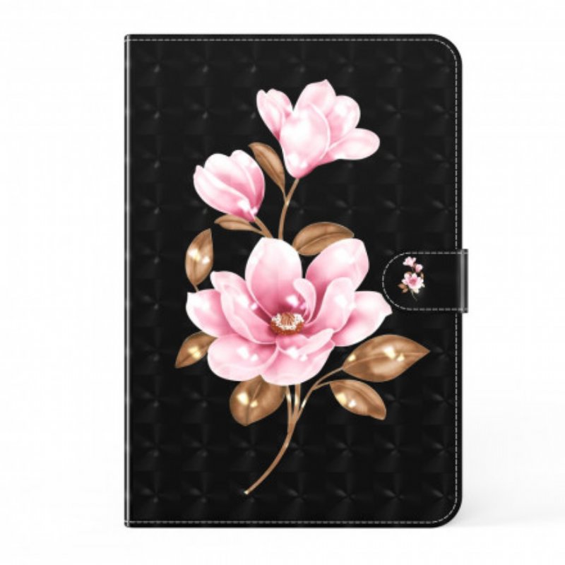 Etui Folio do Samsung Galaxy Tab S8 / Tab S7 Sztuczne Skórzane Kwiaty Drzewa